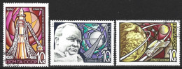 Russia 1969. Scott #3578-80 (U) National Cosmonauts' Day (Complete Set) - Used Stamps