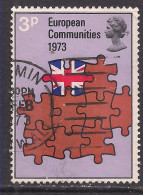 GB 1973 QE2 3p British Entry Into European Comm Used SG 919 ( C554 ) - Used Stamps