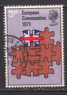GB 1973 QE2 3p British Entry Into European Comm Used SG 919 ( C736 ) - Oblitérés