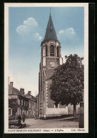 CPA Saint-Martin-d`Auxigny, L`Eglise  - Autres & Non Classés