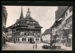 AK Stein A. Rh., Rathaus Mit Brunnen  - Sonstige & Ohne Zuordnung