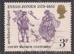 GB 1973 QE2 3p Indigo Jones Used SG 935 ( D157 ) - Gebruikt