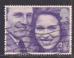 GB 1973 QE2 3 1/2p Royal Wedding Used SG 941 ( D726 ) - Oblitérés