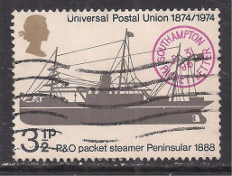 GB 1974 QE2 3 1/2p Cent. Universal Postal Used SG 954 ( D1110 ) - Oblitérés