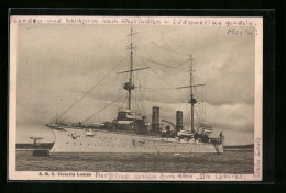 AK Kriegsschiff S.M.S. Victoria Louise Verlässt Den Hafen  - Oorlog