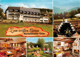 73910361 Kortelshuette_Rothenberg_Odenwald Gasthof Pension Cafe Zum Weissen Lamm - Autres & Non Classés