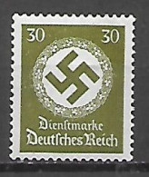 GERMANIA REICH IMPERO 1934  FRANCOBOLLI DI SERVIZIO CROCE UNCINATA UNIF. 102   MLH VF - Officials