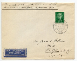 Netherlands 1950 Airmail, AOA 1st Flight Cover; Rotterdam To The Glen, New York; Scott 317 Queen Juliana - Lettres & Documents