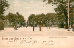 73711464 Tiergarten Berlin Grosser Stern Im Tiergarten Litho-Postkarte Tiergarte - Sonstige & Ohne Zuordnung