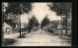 CPA Courtenay, Les Ponts Et L`Usine à Gaz  - Courtenay