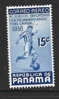 Panama 1938 15 C Soccer Championship Airmail Single MLH - Unused Stamps