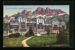 Cartolina Karersee, Hotel Karersee Gegen Rosengarten  - Other & Unclassified