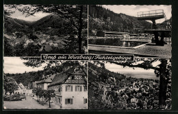 AK Wirsberg /Fichtelgebirge, Ortspartie Mit Freibad  - Autres & Non Classés