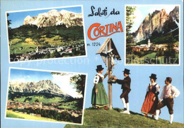 72220788 Cortina D Ampezzo Trachtentraeger Panorama  Cortina D Ampezzo - Autres & Non Classés