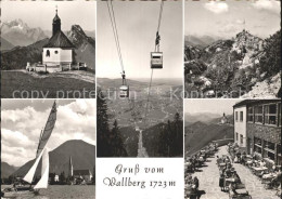 72220530 Rottach-Egern Kapelle Wallbergbahn Segelboot Kirche Wallberg Terrasse R - Autres & Non Classés