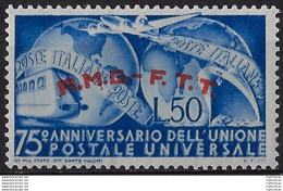 1949 Trieste A 75 Anniversario UPU MNH Sassone N. 40 - Non Classés