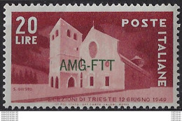 1949 Trieste A Elezioni A Trieste MNH Sassone N. 42 - Non Classés