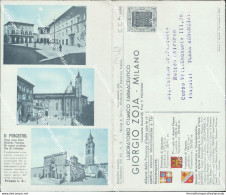 Cm362 Cartolina Pubblicitaria Doppia Zoja Mappa Provincia Macerata Ascoli Teramo - Publicité