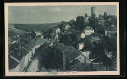 AK Lobenstein, Blick Vom Kirchturm Auf Markt Und Alten Turm  - Lobenstein