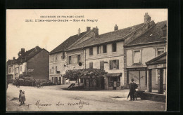 CPA L`Isle-sur-le-Doubs, Rue Du Magny  - Isle Sur Le Doubs