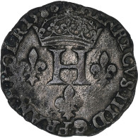 France, Henri III, Double Sol Parisis, 1586, Bayonne, Billon, TB+, Gadoury:477 - 1574-1589 Henry III