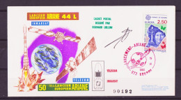 Espace 1992 04 15 - ESA - Ariane V50 - Composite Rouge - Europe