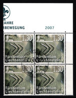 Liechtenstein 1436 Gestempelt Viererblock Mit Ersttagsstempel Pfadfinder #II630 - Other & Unclassified