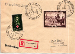 Saarland 304, 305 FDC Als Ersttagsbrief Gelaufen #IR801 - Other & Unclassified