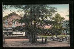 AK Dresden, Gasthaus Volkswohl (Volksheim) Im Haidepark  - Dresden