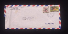 D)1969, HONDURAS, LETTER SENT TO THE U.S.A, BY AIR MAIL, WITH STAMPS, TRIBUTE TO THE UNITED NATIONS, IN MEMORY OF ROBERT - Honduras