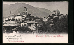 Cartolina Schönna Bei Meran, Ortspartie Mit Dem Schloss  - Other & Unclassified