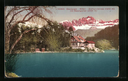 Cartolina Oberbozen, Ritten, Wolfsgrubensee Mit Rosengarten  - Autres & Non Classés