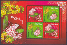 2019 Vietnam 3821-3822/B182 Chinese Calendar - Year Of The Rats 7,50 € - Nouvel An Chinois