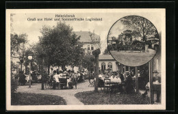 AK Heinrichsruh, Gasthaus Luginsland, Strassen- Und Gartenansicht Mit Gästen  - Altri & Non Classificati