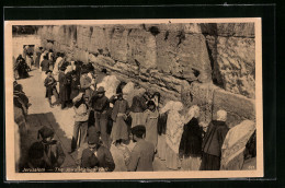 AK Jerusalem, Juden Beten An Der Klagemauer  - Jewish