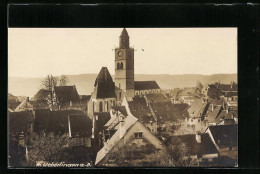 AK Überlingen A. B., Ortspartie Mit Kirche Aus Der Vogelschau  - Überlingen