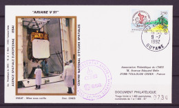 Espace 1992 07 09 - CNES - Ariane V51- Satellite INSAT 2A - Europe