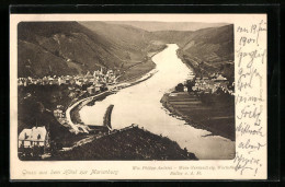 AK Bullay / Mosel, Blick Vom Hotel Zur Marienburg, Moselpartie Aus Der Vogelschau  - Autres & Non Classés