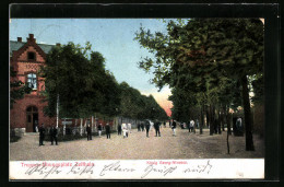 AK Zeithain, Truppenübungsplatz, König Georg-Strasse  - Zeithain