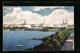 AK Hamburg-Neustadt, Lombardsbrücke Und Stadtpanorama  - Mitte