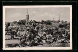 AK Falkenstein I. V., Ortsansicht Mit Kirche Aus Der Vogelschau  - Falkenstein (Vogtland)