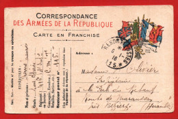 (RECTO / VERSO) CARTE CORRESPONDANCE DES ARMEES DE LA REPUBLIQUE EN 1916 - CACHET TRESOR ET POSTES SECT. N° 115 - Covers & Documents