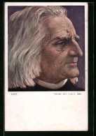 AK Portrait Von Liszt, 1811-1886, Komponist  - Artistes