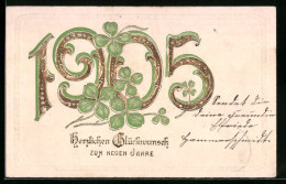 AK Jahreszahl 1905 Mit Kleeblättern  - Other & Unclassified