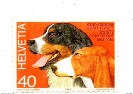 * Suisse Helvetia 1983 N° 1186 ** Société Cynologique, Chiens - Neufs