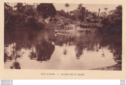 L14- COTE D ' IVOIRE - VILLAGE SUR LA LAGUNE - ( 2 SCANS ) - Côte-d'Ivoire