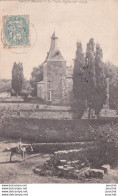 L12-40) LABATUT (LANDES) LA VIEILLE EGLISE - ANIMEE - PERSONNAGE A DOS D ' ANE - EN 1906 - Autres & Non Classés