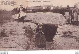 56) LOCMARIAQUER - UN DOLMEN AVEC LES DEMOISELLES + POEME DE BOTREL - ( 2  SCANS ) - Locmariaquer