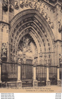 TOLEDO - LA CATEDRAL - PUERTA DE LOS LEONES  - COLOCCION Vda E. HIJOS DE J. PELAEZ - CARTE  TOILEE COULEURS - 2 SCANS - Toledo