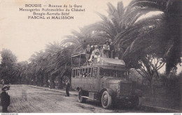 BOUGIE - AVENUE DE LA GARE  - MESSAGERIES AUTOMOBILES DU CHAABET - KERRATA - SETIF - PASCAL ET MALISSON - AUTOBUS - Bejaia (Bougie)